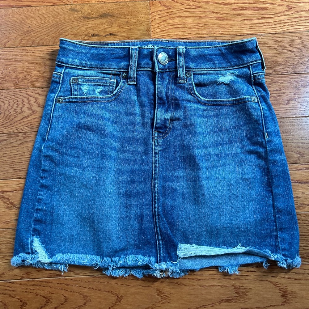 American Eagle Super Stretch Jean Skirt